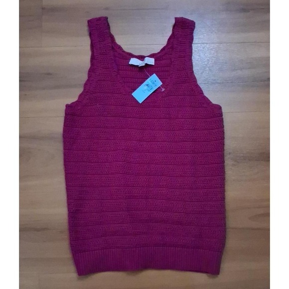 LOFT Tops - Womens‎ Nwt LOFT Fucshia Knit Tank Top Shirt